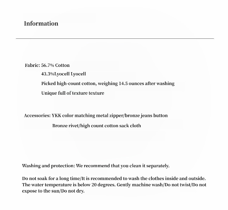 "Silent Deep Sea"Washed Vintage Blue Straight-leg Workwear Jeans for Women, Loose Wide-leg High-waisted Pants